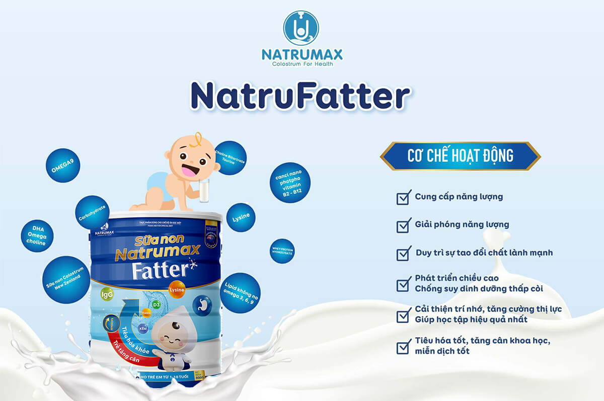 Thành phần sữa non Natrumax Fatter